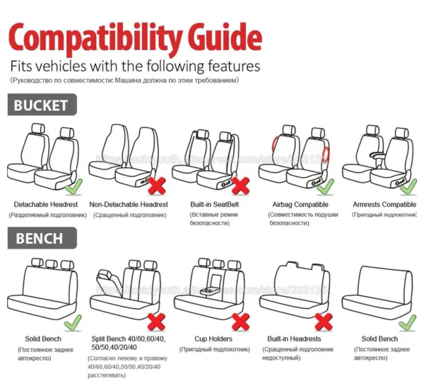 Car Seat Cover Airbag Compatible - Image 6