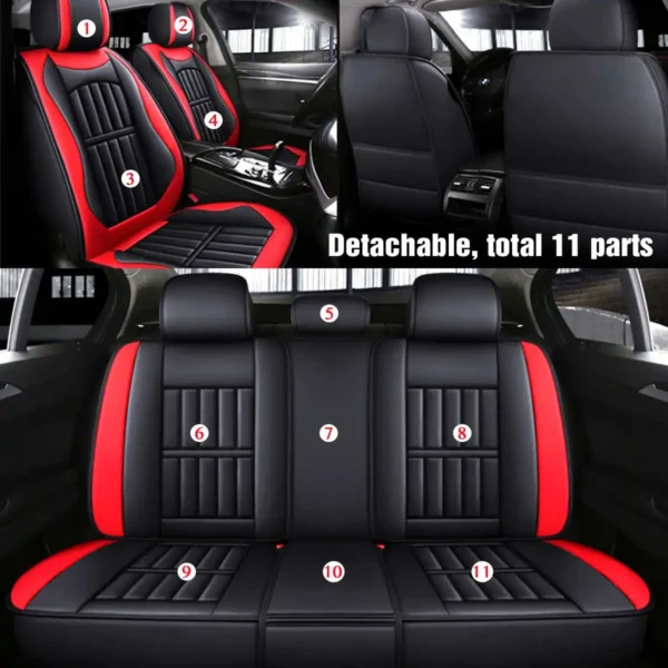 11PCS 5 Seats Car Seat Covers - Image 3