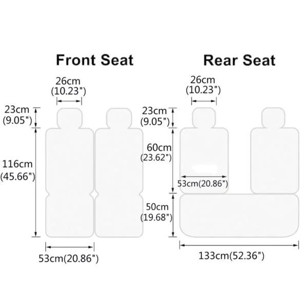 11PCS 5 Seats Car Seat Covers - Image 4