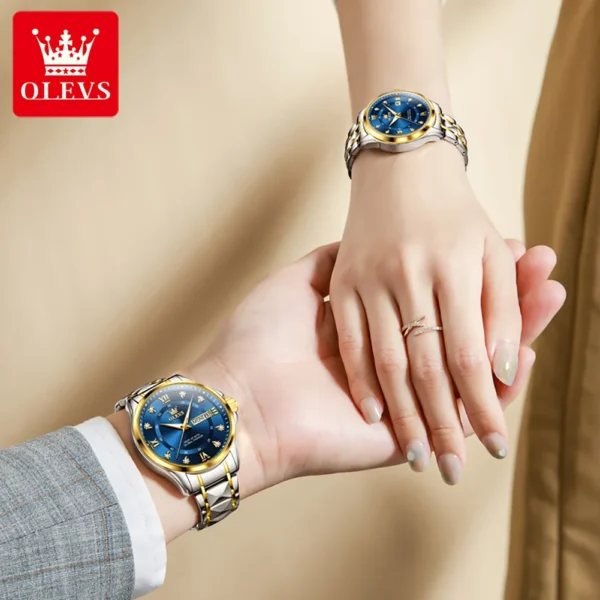 Couple Watch Top Luxury Brand Stainless Steel - Image 4