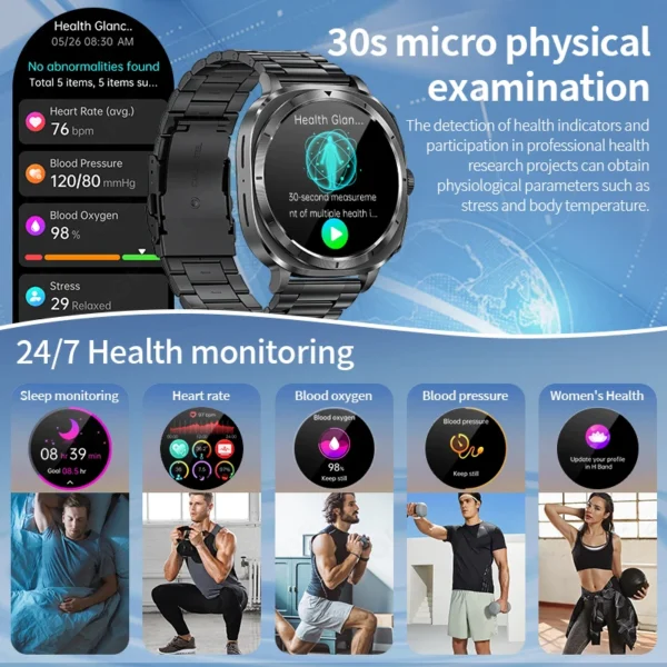 Smart Watch Men ECG+PPG NFC Bluetooth Call Health - Image 6