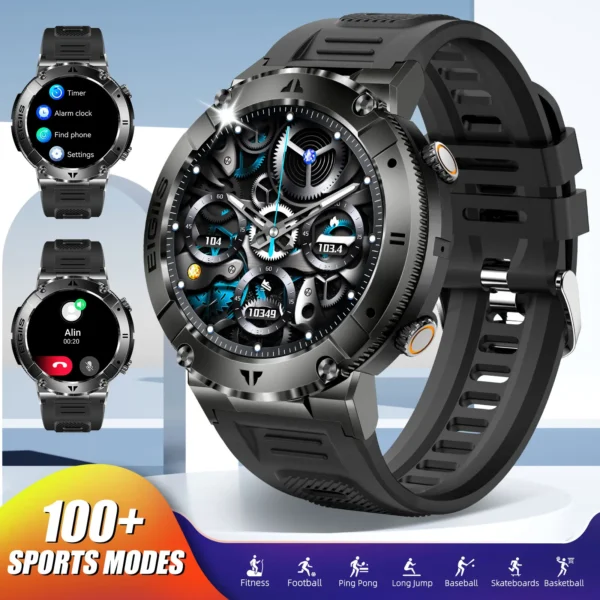 Smart Watch Men TFT Display Bluetooth Call Blood Pressure