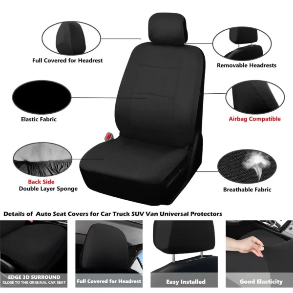 Auto Car Seat Covers 3 Row - Image 6