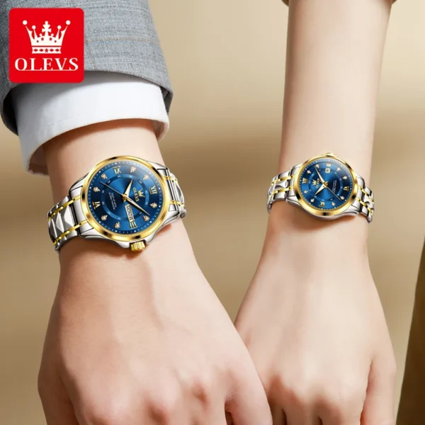 Couple Watch Top Luxury Brand Stainless Steel - Image 3