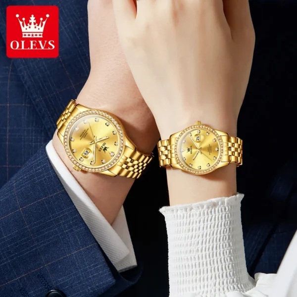 Couple Watch Luxury Brand Original Quartz - Image 2