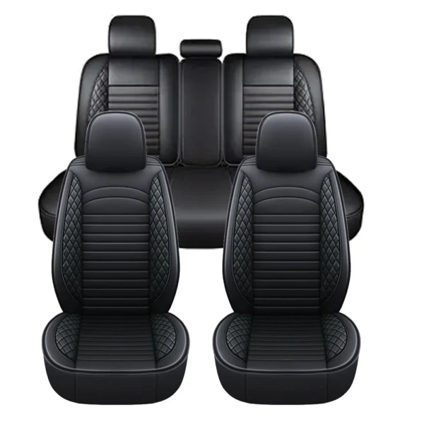 5 Seats Car Seat Covers Leather