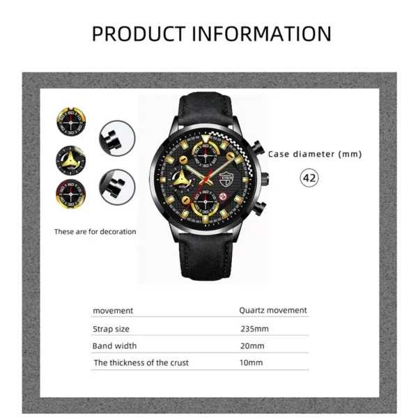 Men Business Quartz Wrist Watch - Image 2