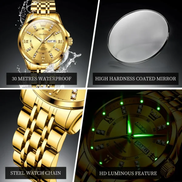 Stainless Steel Watch HD Luxury Couple Watch - Image 5