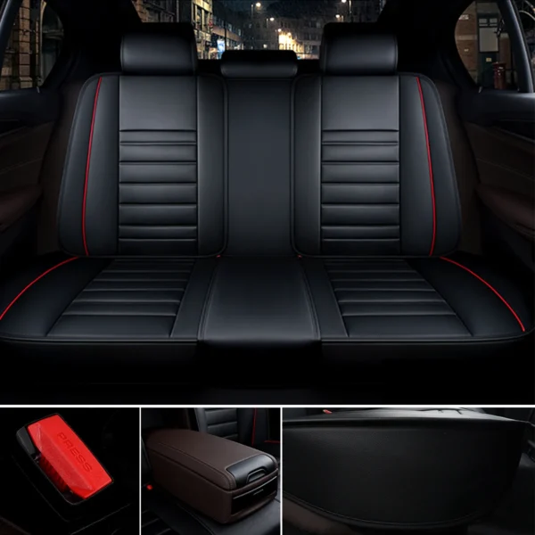 PU Leather Full Set Seats Cover - Image 3