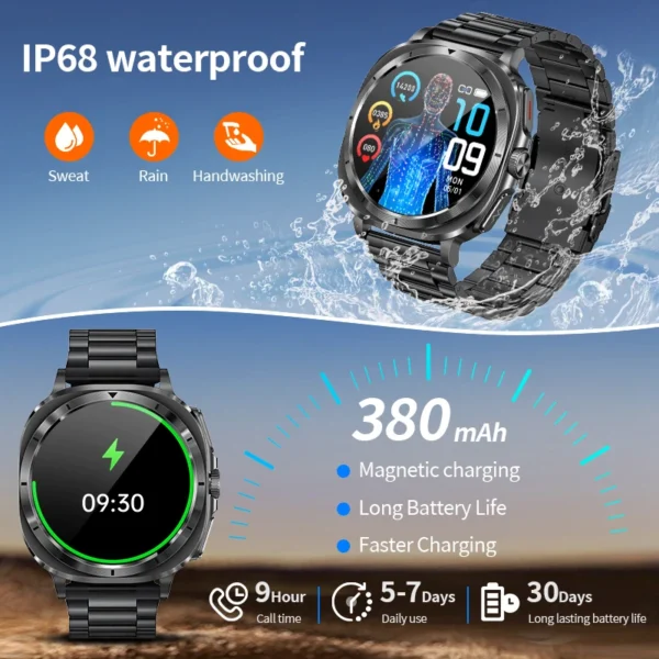 Smart Watch Men ECG+PPG NFC Bluetooth Call Health - Image 4