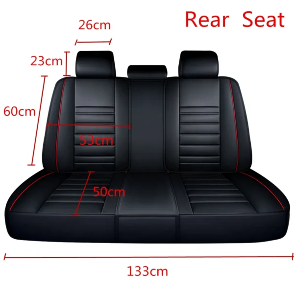 PU Leather Full Set Seats Cover - Image 2