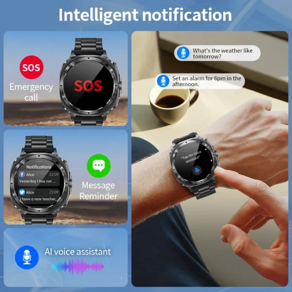 Smart Watch Men ECG+PPG NFC Bluetooth Call Health - Image 3