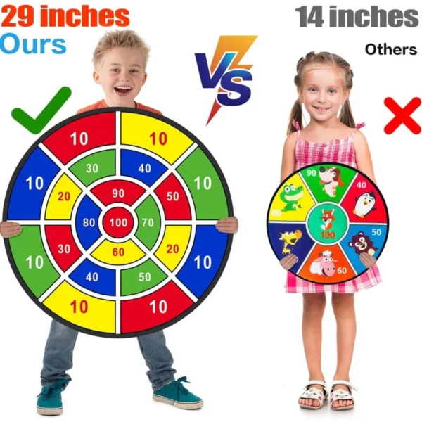 74CM Large Dart Board For Kids With 12pcs Sticky Balls - Image 2