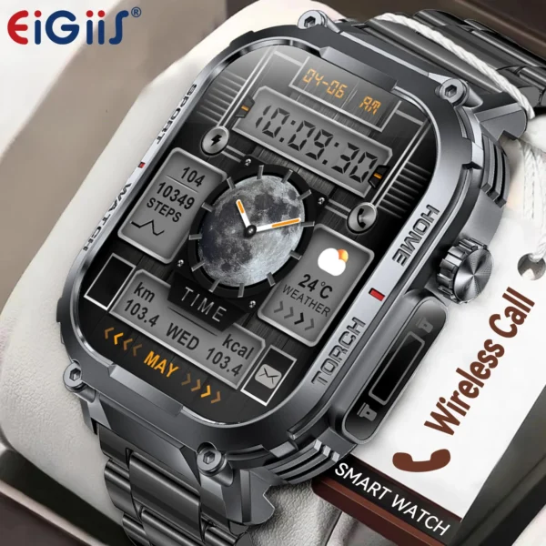 Smart Watch Men 3ATM Waterproof 2.02"