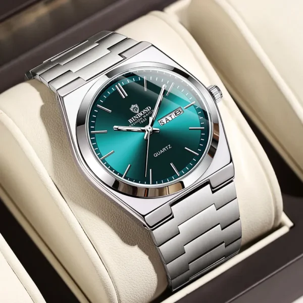 Men Watch Light Luxury Brand Stainless Steel - Image 4