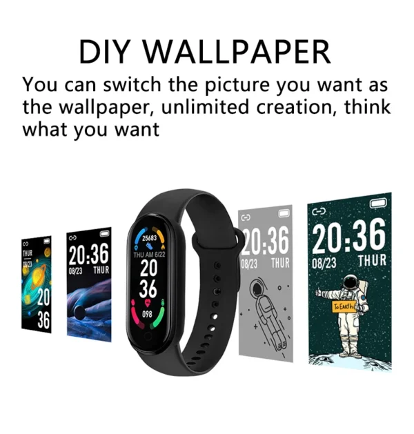 M6 Smart Watch Men Women Fitness - Image 4