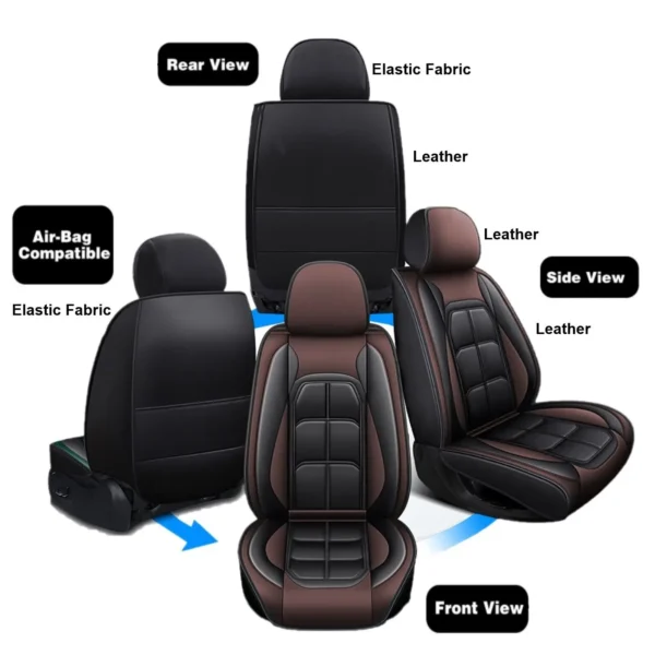 Toyota Car Seat Cover 5-Sits Front Rear Cushion - Image 4