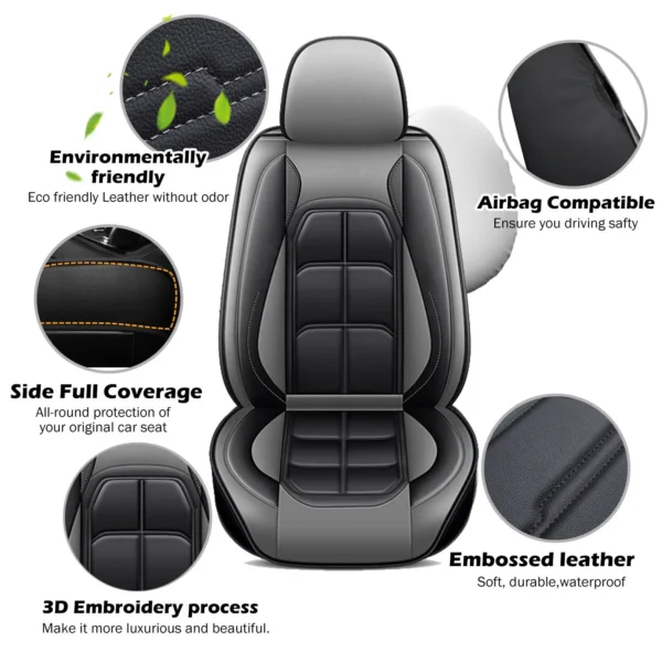 Toyota Car Seat Cover 5-Sits Front Rear Cushion - Image 5