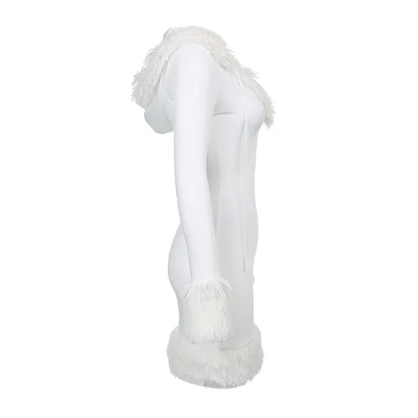 Women Plush Hem Splicing Frenulum - Image 6