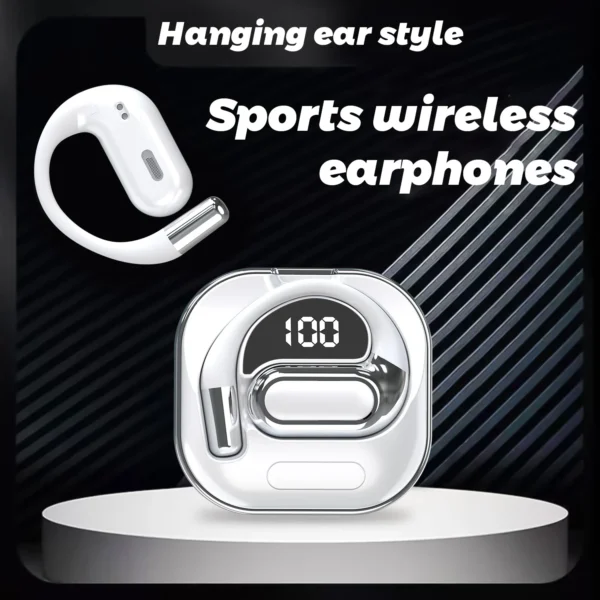 Open-Ear Earbuds, Wireless Bluetooth Headphones Clip-On Headset HiFi Music Built-in Mic Sports Waterproof For Andriod Ios Phones - Image 3